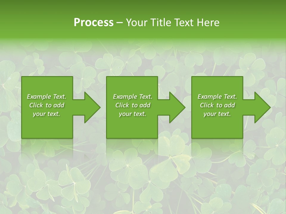 Growing Closeup Leaf PowerPoint Template
