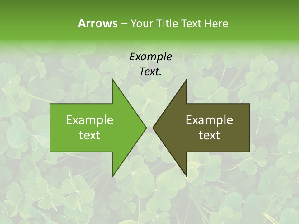 Growing Closeup Leaf PowerPoint Template