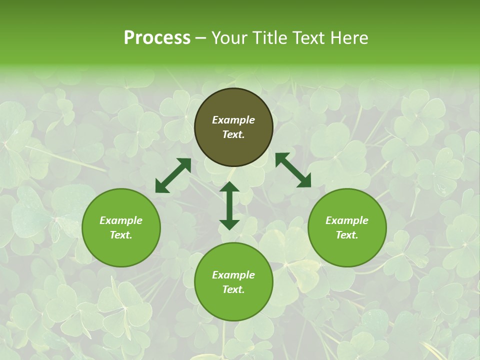 Growing Closeup Leaf PowerPoint Template