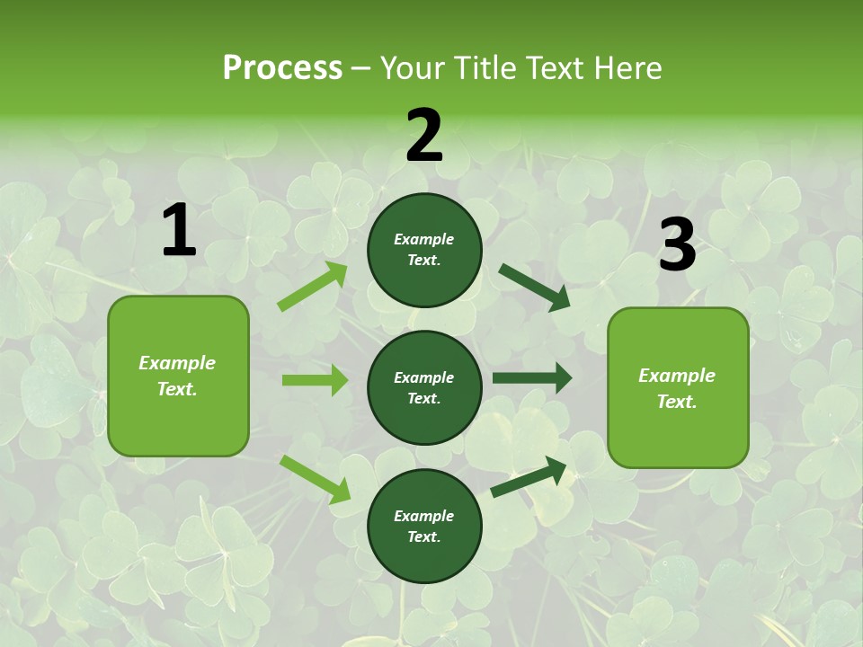 Growing Closeup Leaf PowerPoint Template