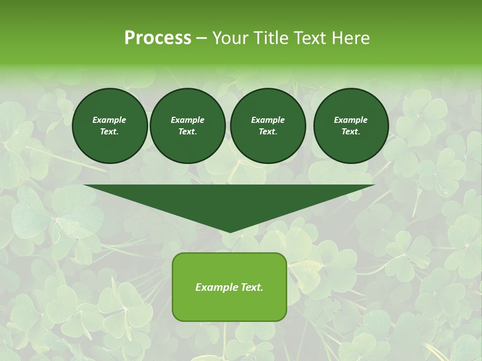 Growing Closeup Leaf PowerPoint Template
