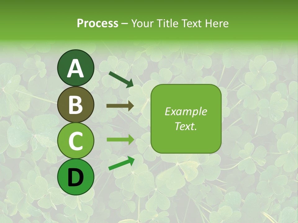Growing Closeup Leaf PowerPoint Template