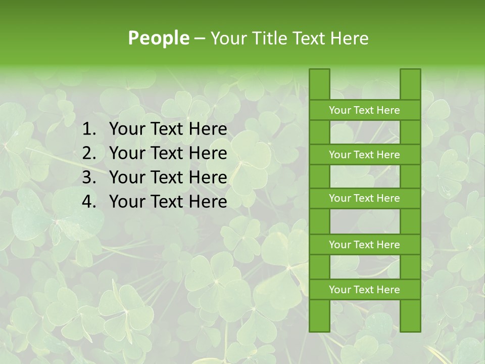 Growing Closeup Leaf PowerPoint Template