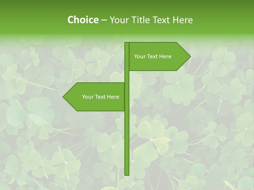 Growing Closeup Leaf PowerPoint Template