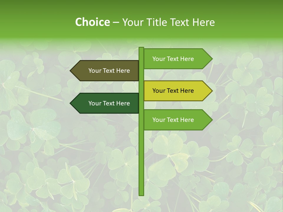 Growing Closeup Leaf PowerPoint Template
