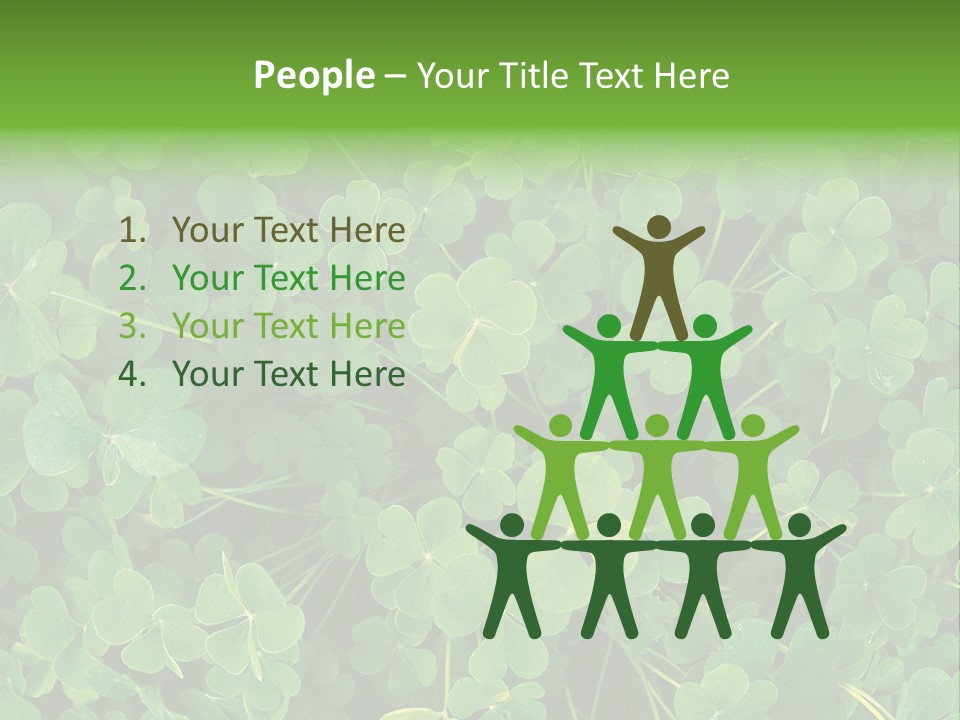 Growing Closeup Leaf PowerPoint Template