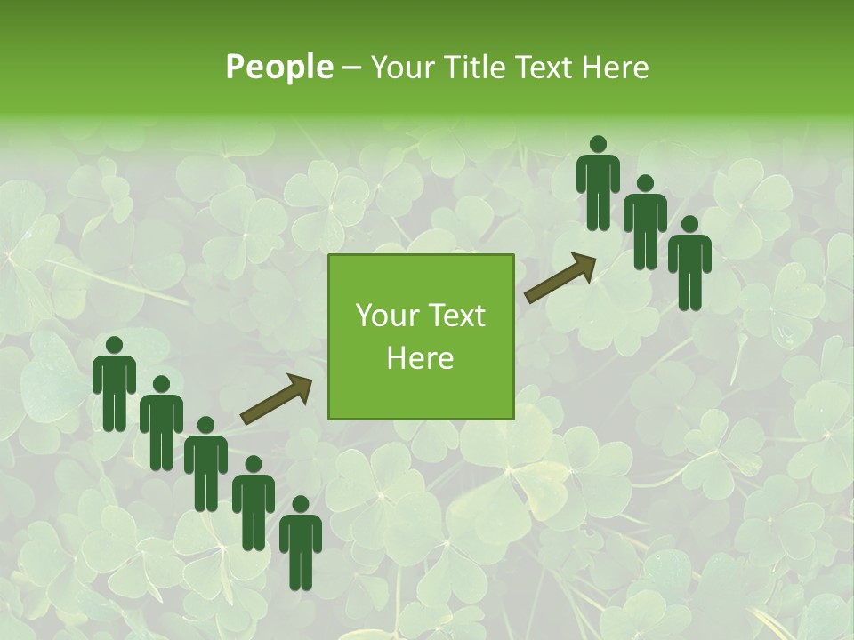 Growing Closeup Leaf PowerPoint Template