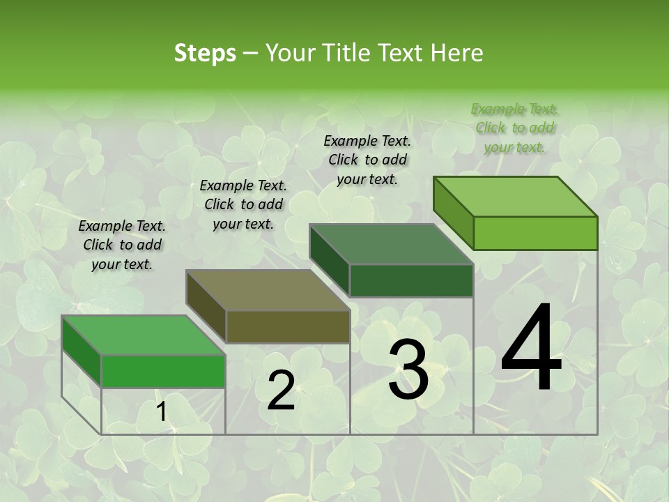 Growing Closeup Leaf PowerPoint Template