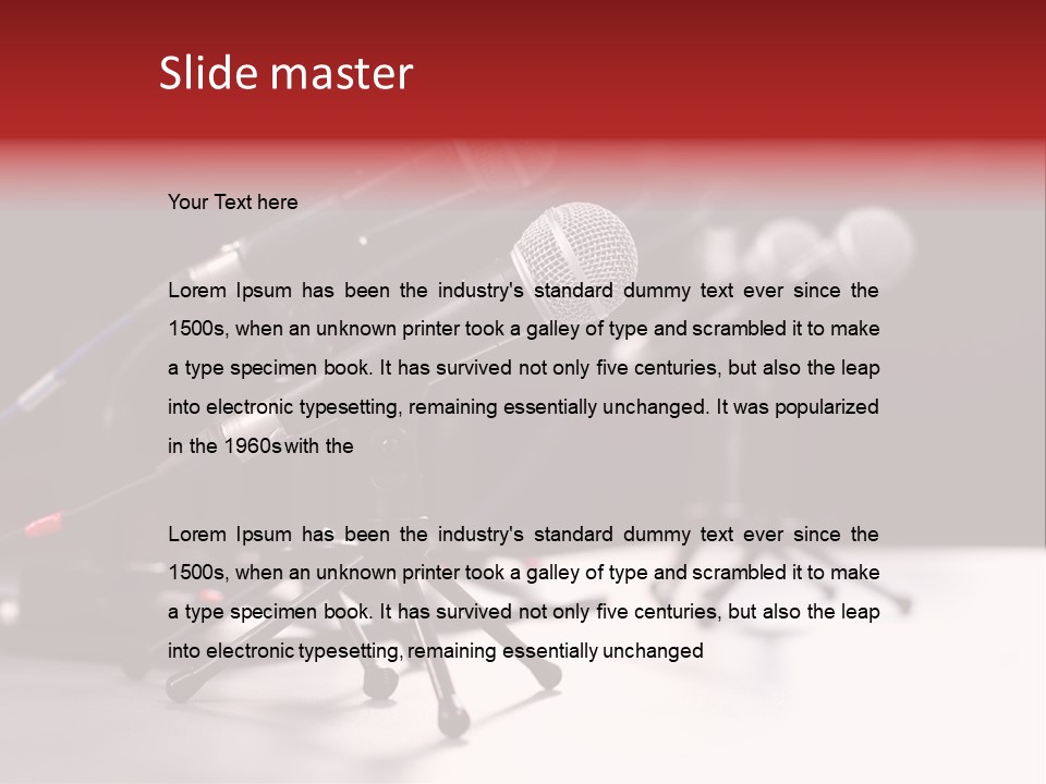 Closeup Technology Media PowerPoint Template