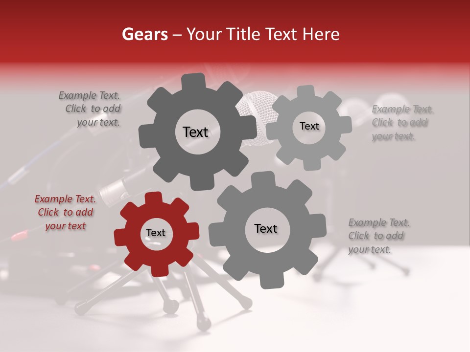 Closeup Technology Media PowerPoint Template