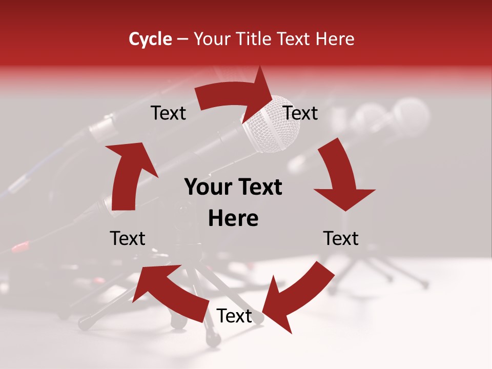 Closeup Technology Media PowerPoint Template