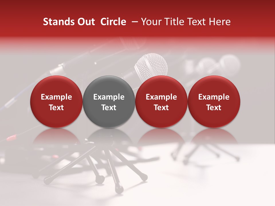 Closeup Technology Media PowerPoint Template