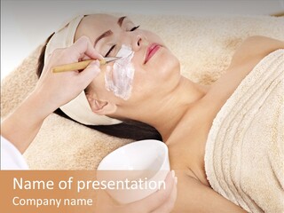 Wellbeing Cosmetic Healthcare PowerPoint Template