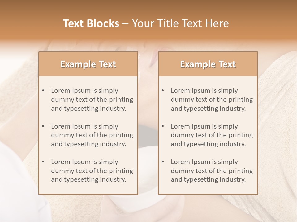 Wellbeing Cosmetic Healthcare PowerPoint Template