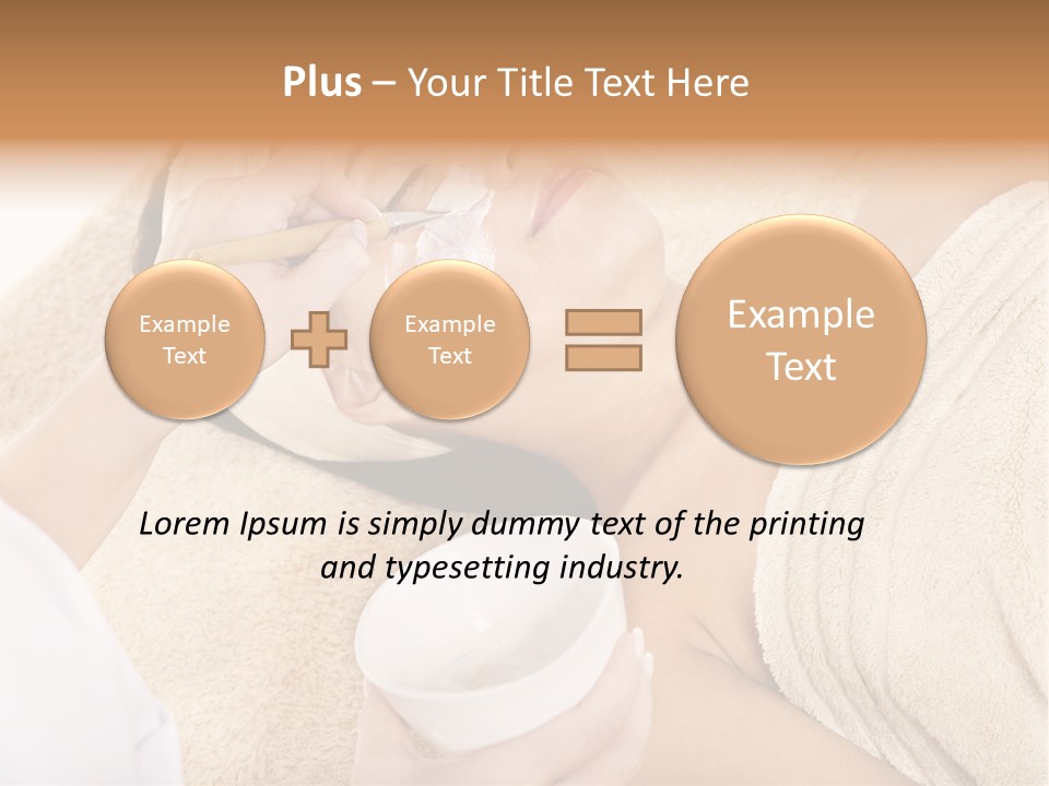 Wellbeing Cosmetic Healthcare PowerPoint Template
