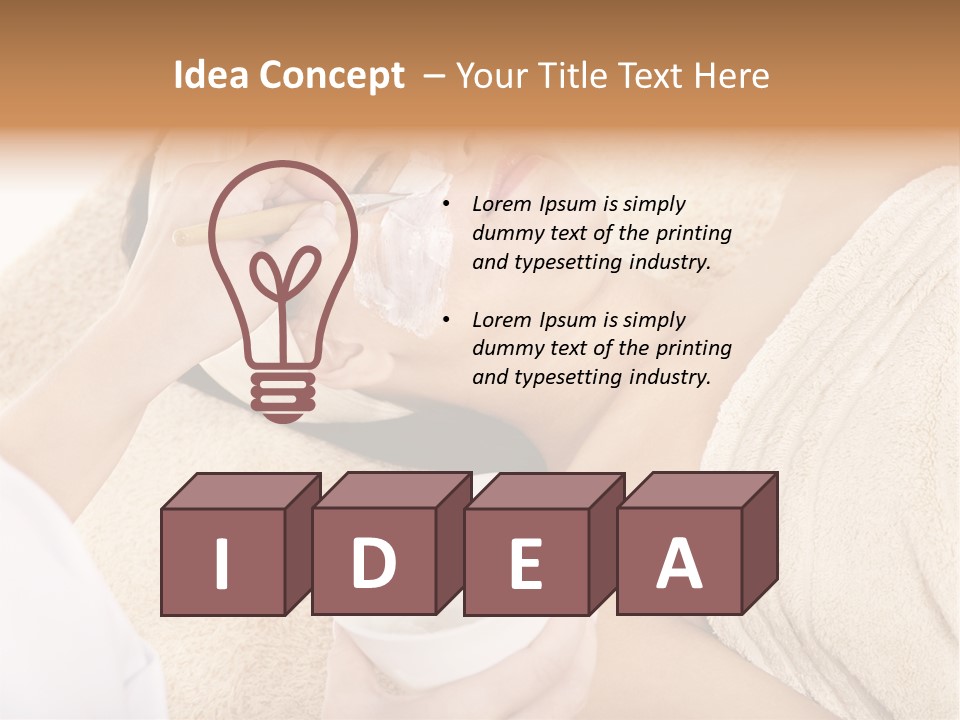 Wellbeing Cosmetic Healthcare PowerPoint Template