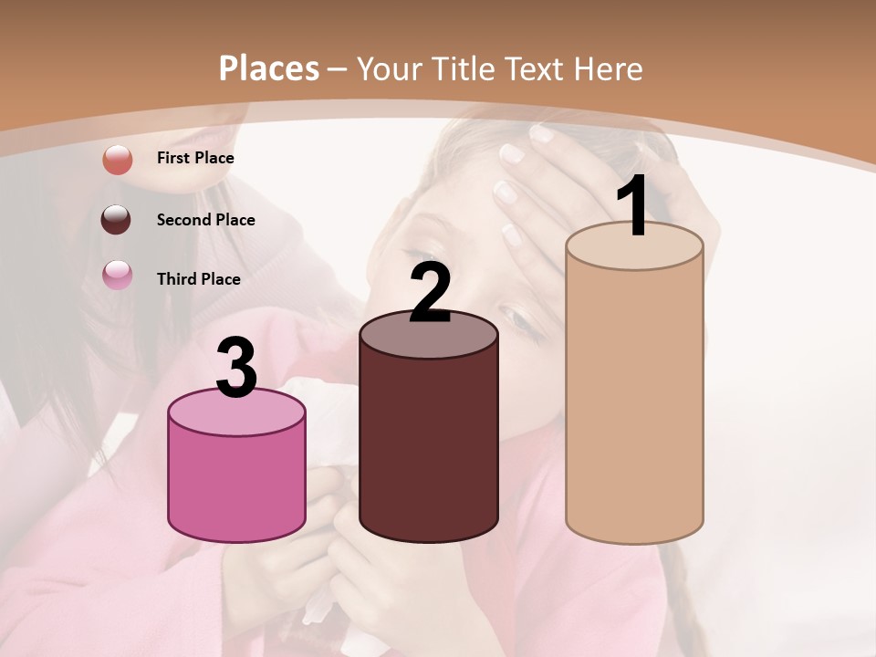 Little Girl Girl Pain PowerPoint Template