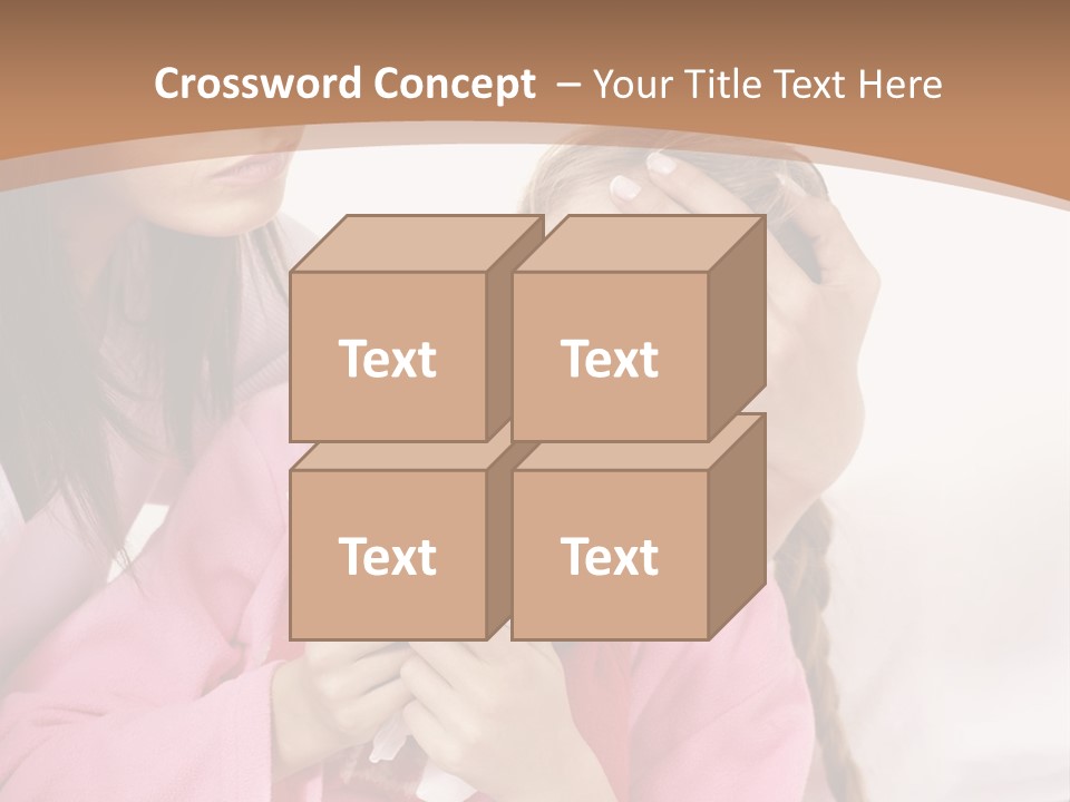 Little Girl Girl Pain PowerPoint Template