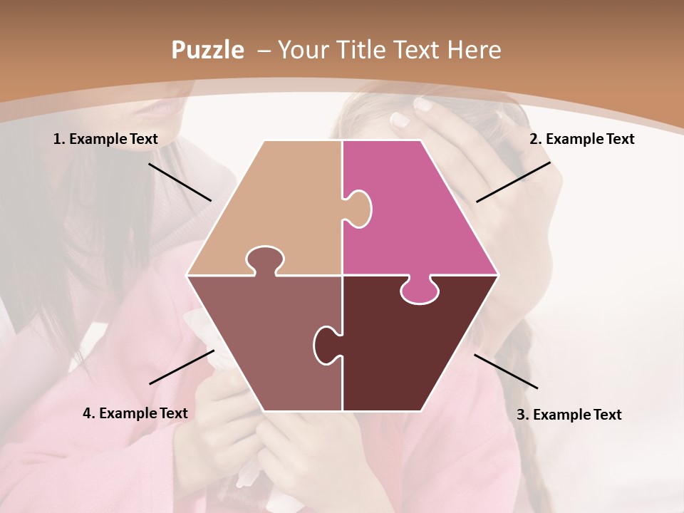 Little Girl Girl Pain PowerPoint Template