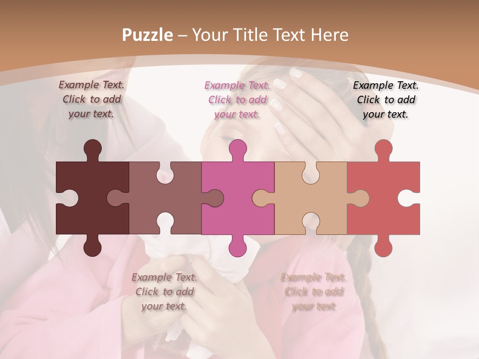 Little Girl Girl Pain PowerPoint Template