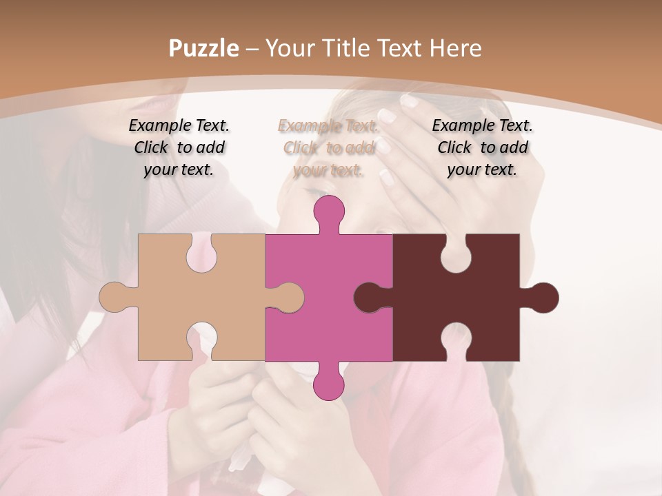 Little Girl Girl Pain PowerPoint Template