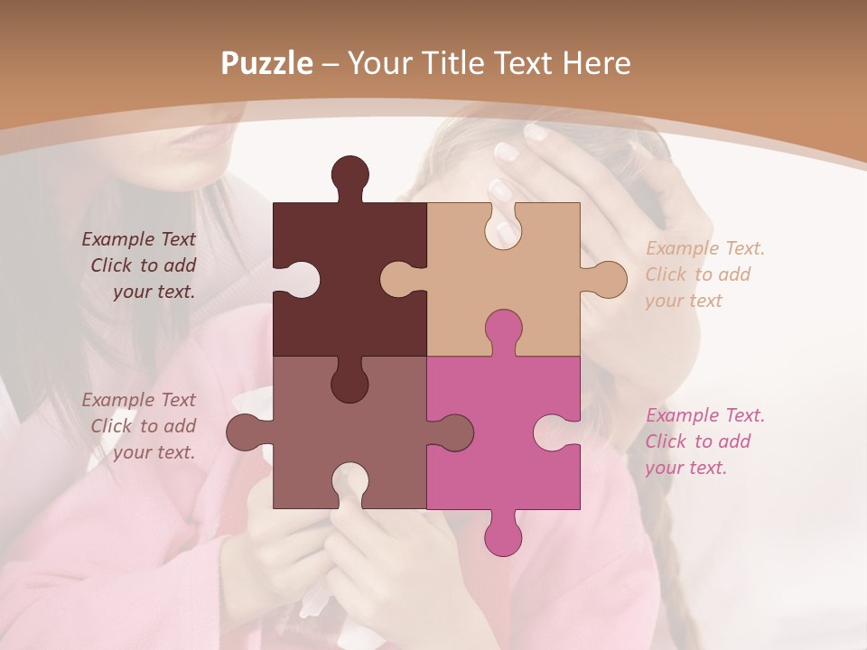 Little Girl Girl Pain PowerPoint Template