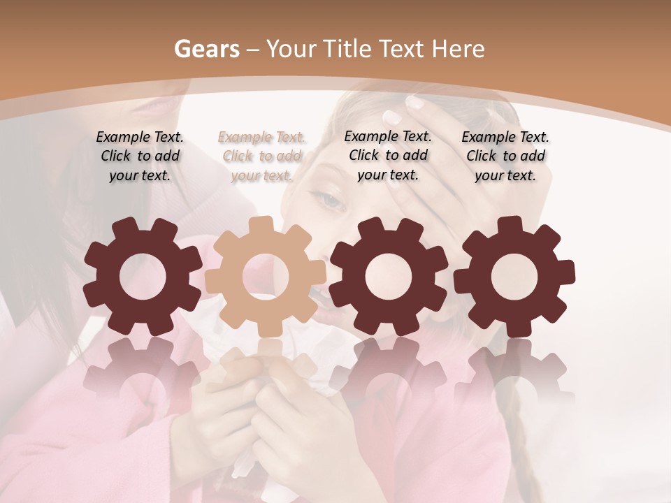 Little Girl Girl Pain PowerPoint Template