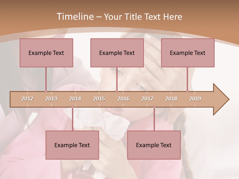 Little Girl Girl Pain PowerPoint Template