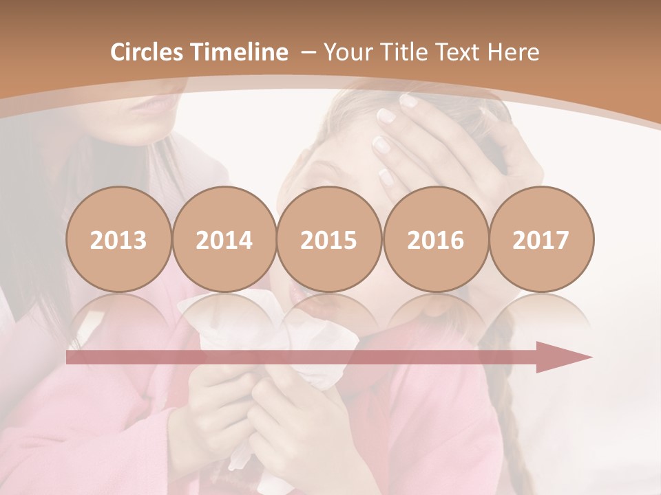 Little Girl Girl Pain PowerPoint Template