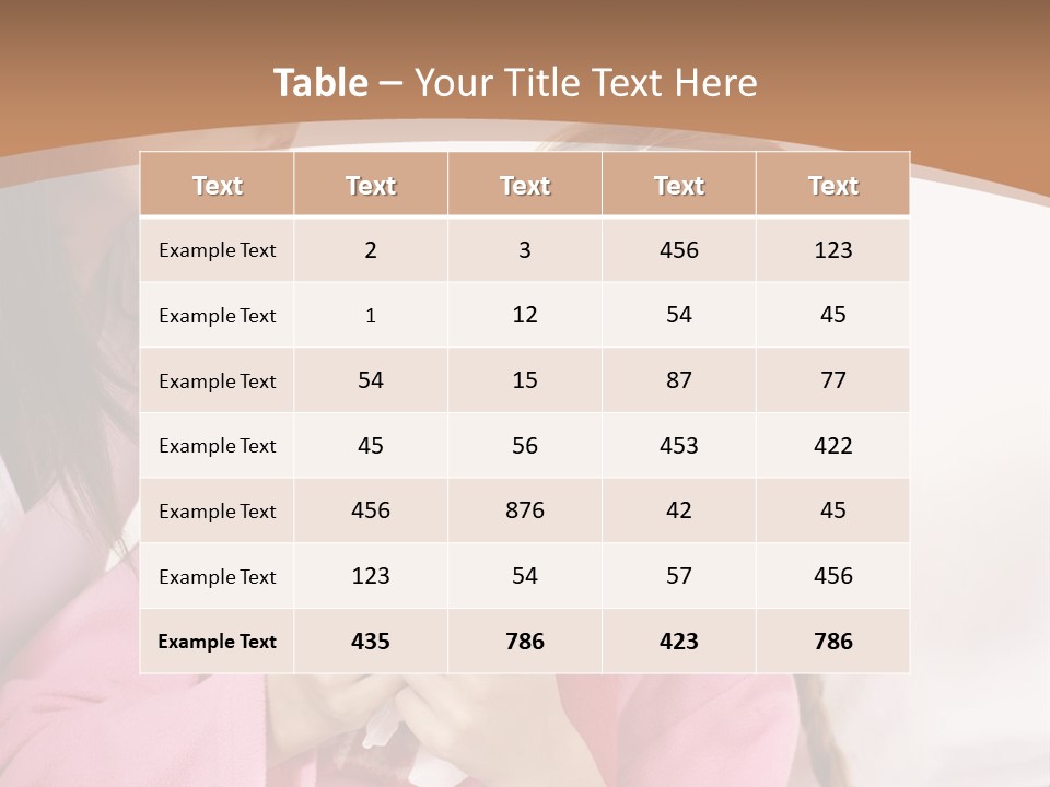 Little Girl Girl Pain PowerPoint Template