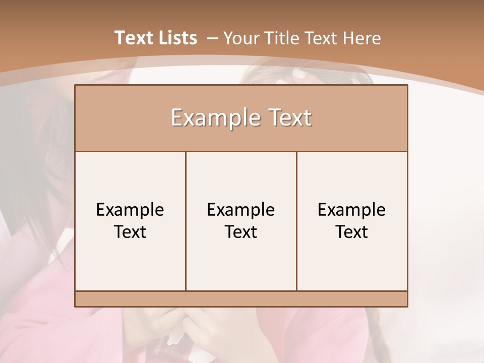 Little Girl Girl Pain PowerPoint Template