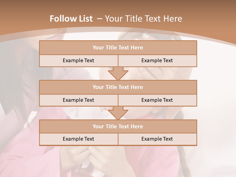 Little Girl Girl Pain PowerPoint Template