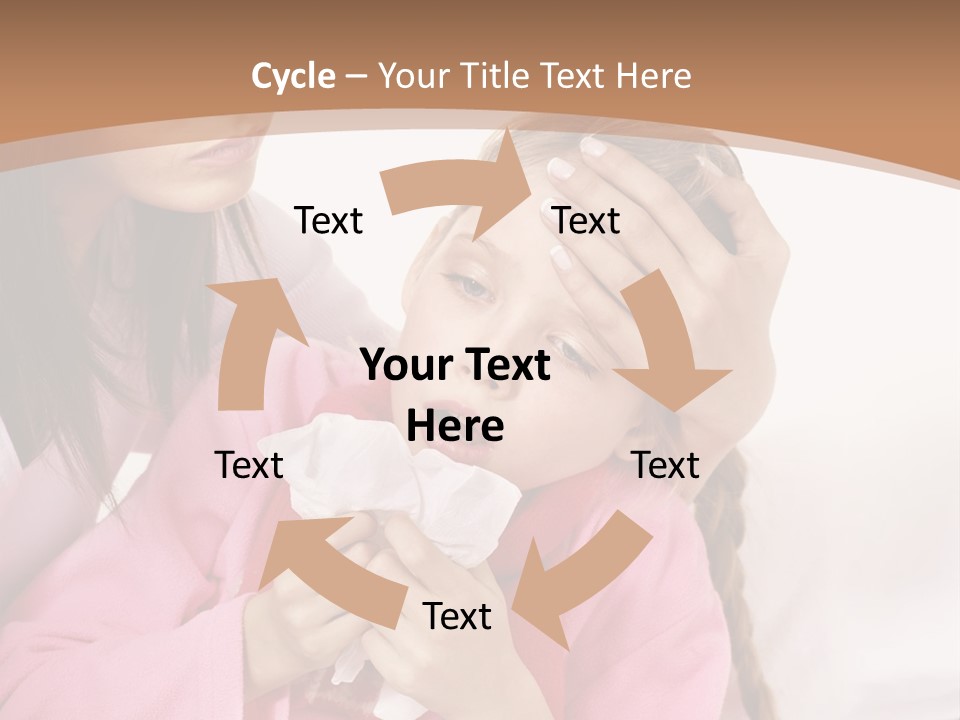 Little Girl Girl Pain PowerPoint Template