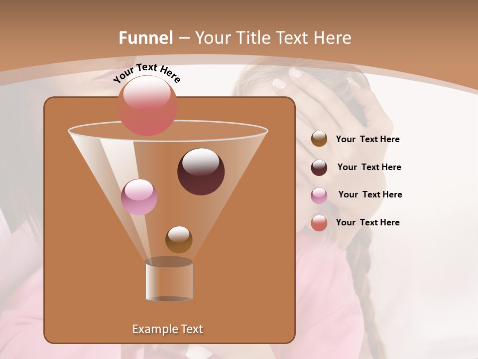 Little Girl Girl Pain PowerPoint Template