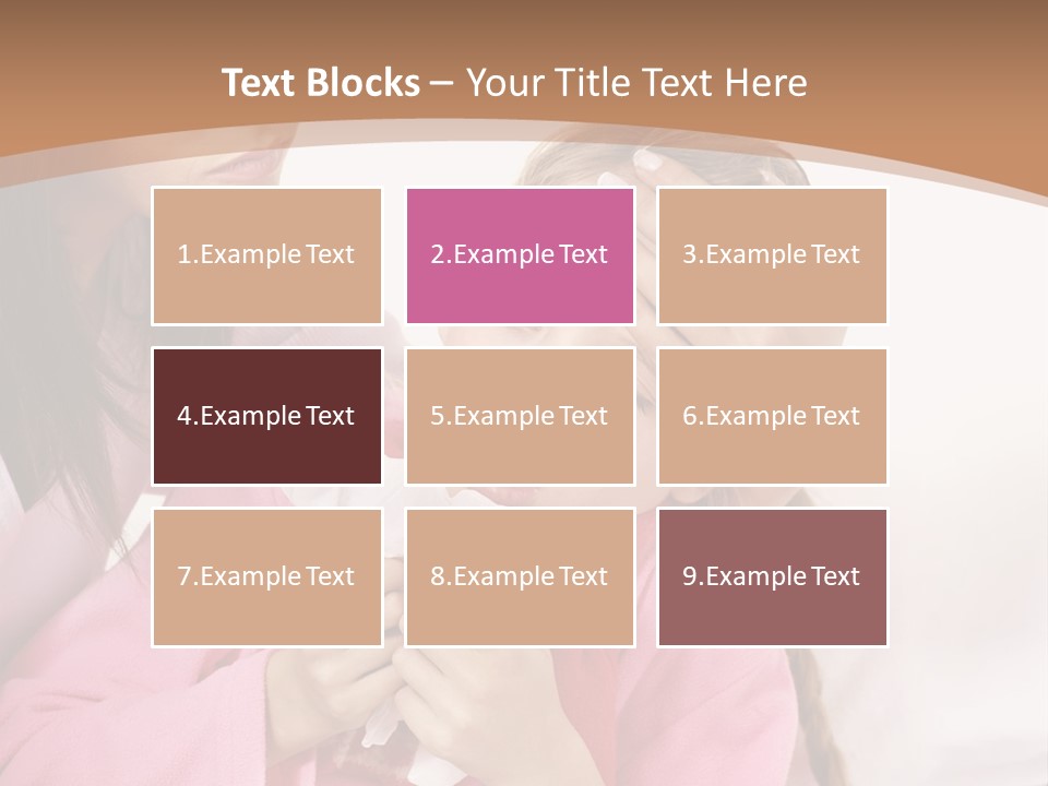 Little Girl Girl Pain PowerPoint Template