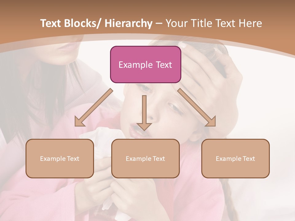 Little Girl Girl Pain PowerPoint Template