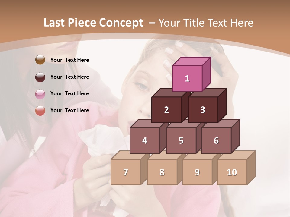 Little Girl Girl Pain PowerPoint Template