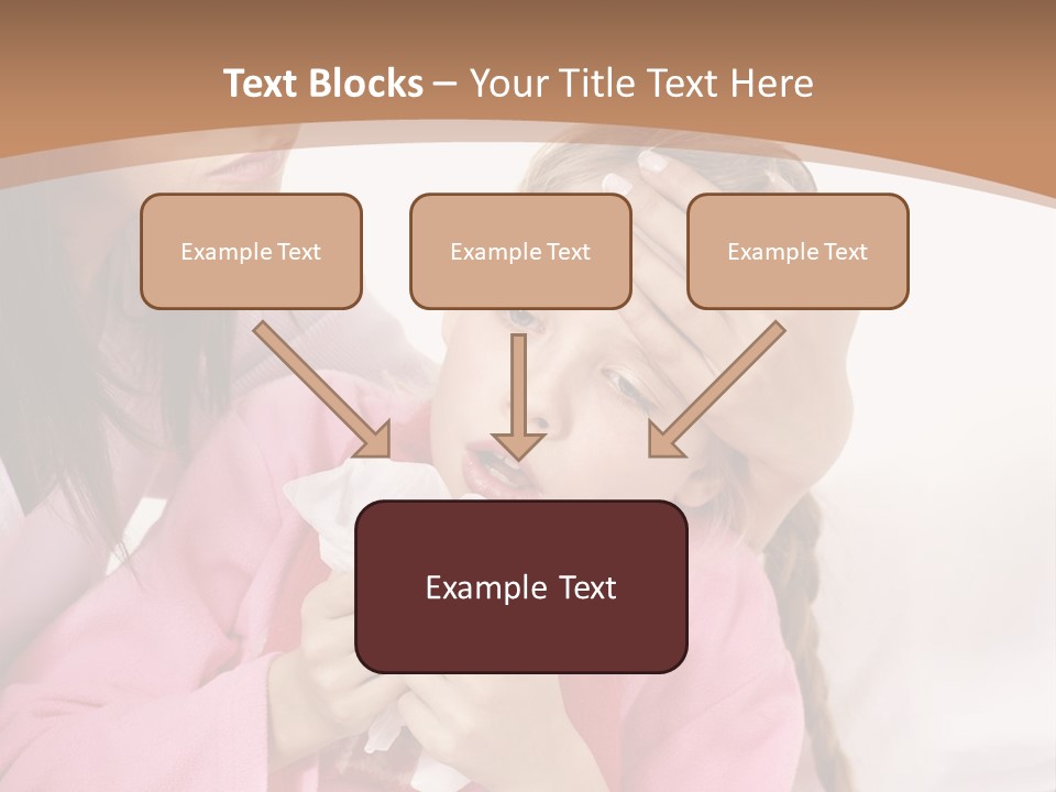 Little Girl Girl Pain PowerPoint Template