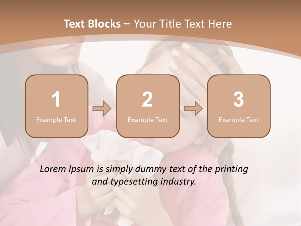 Little Girl Girl Pain PowerPoint Template