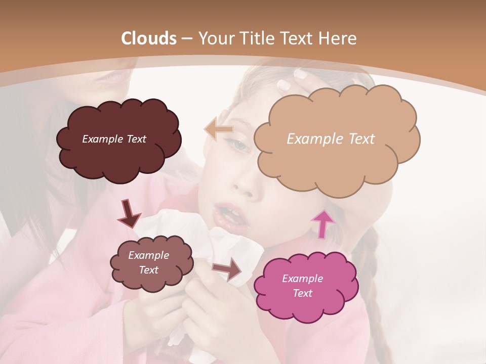 Little Girl Girl Pain PowerPoint Template