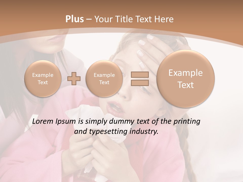 Little Girl Girl Pain PowerPoint Template