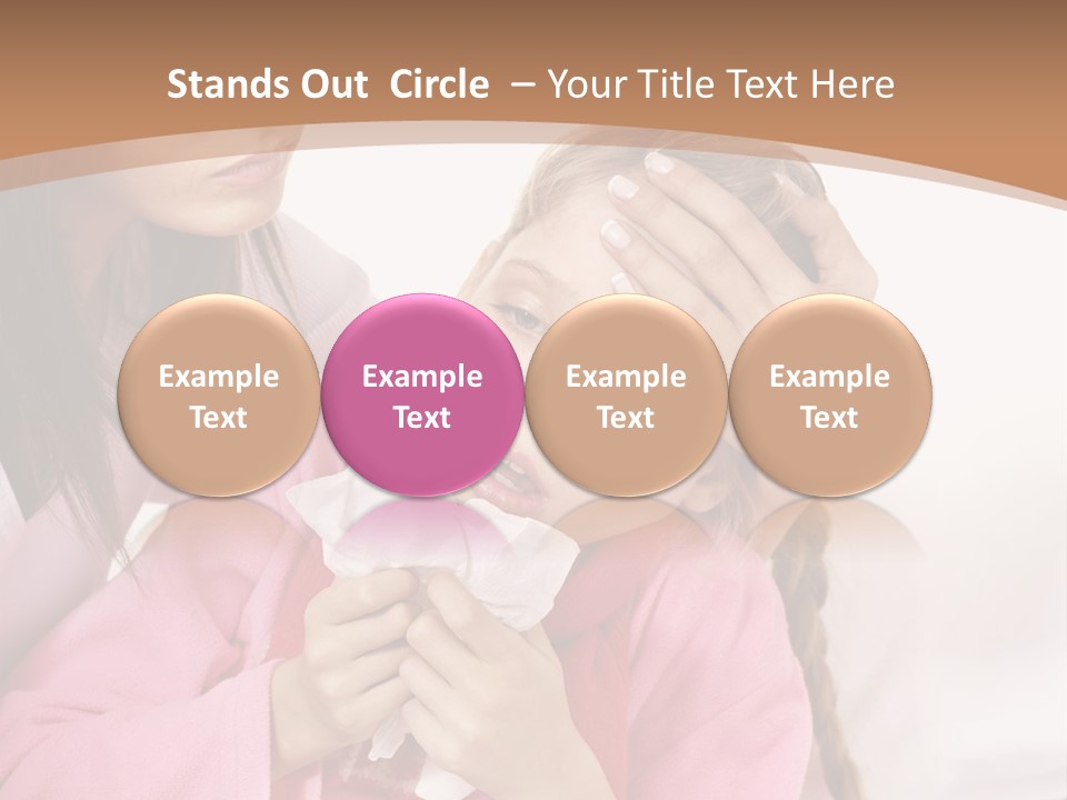 Little Girl Girl Pain PowerPoint Template