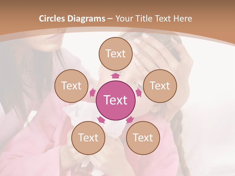 Little Girl Girl Pain PowerPoint Template