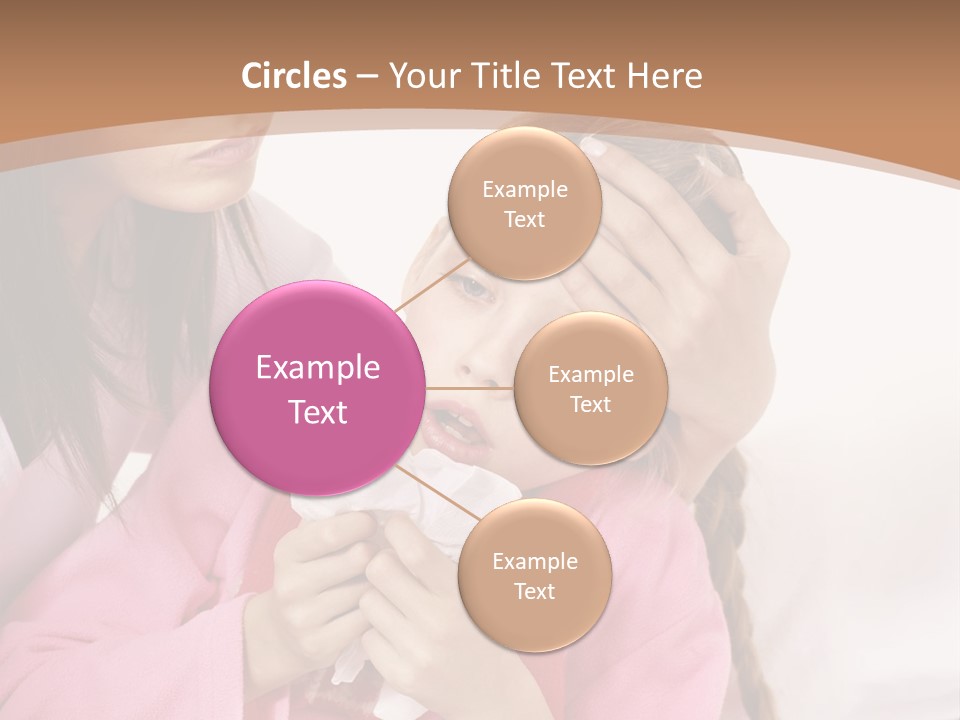 Little Girl Girl Pain PowerPoint Template