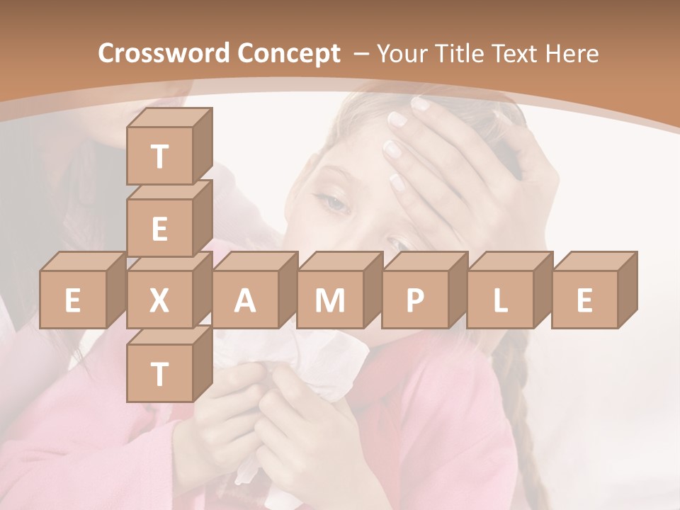 Little Girl Girl Pain PowerPoint Template