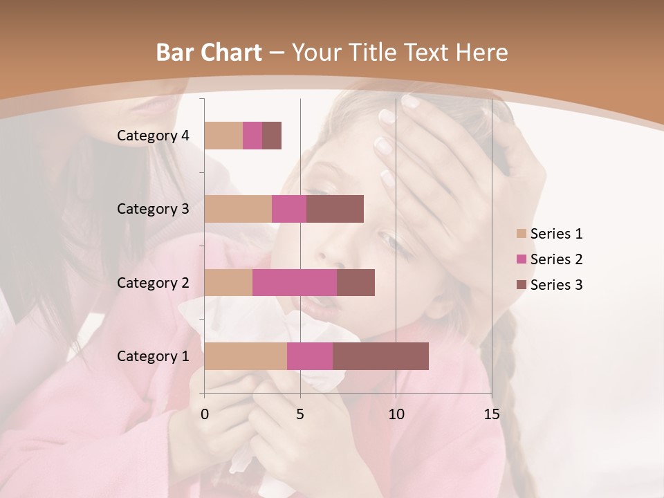 Little Girl Girl Pain PowerPoint Template