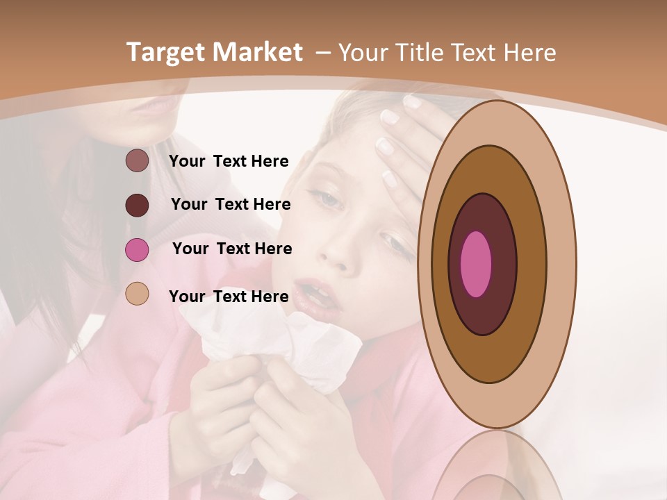 Little Girl Girl Pain PowerPoint Template