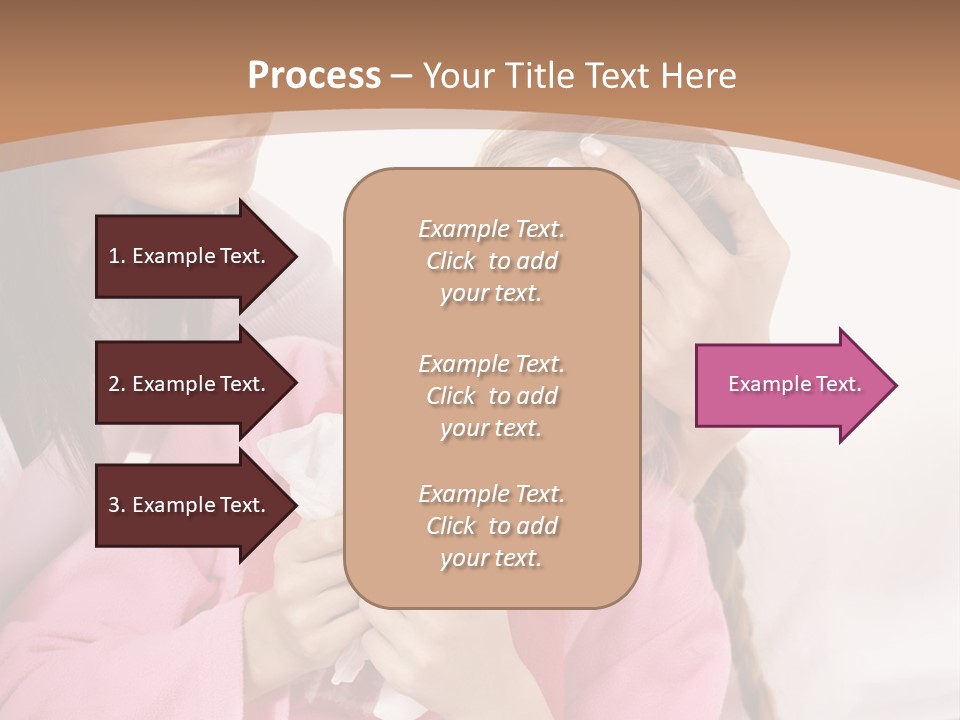 Little Girl Girl Pain PowerPoint Template