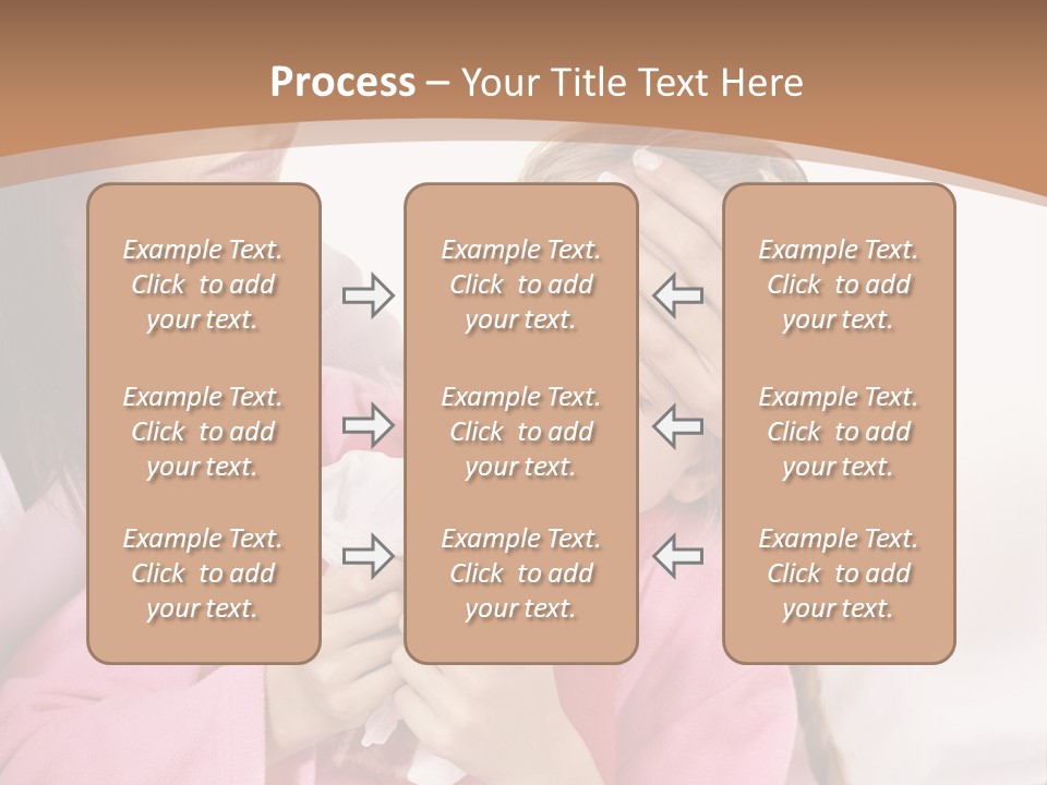 Little Girl Girl Pain PowerPoint Template