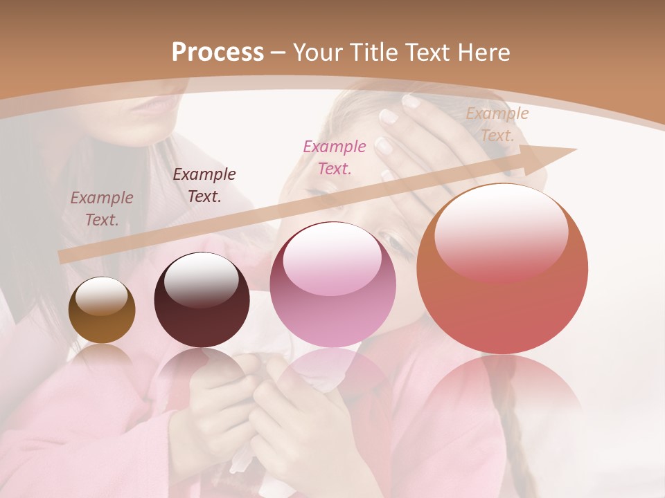 Little Girl Girl Pain PowerPoint Template